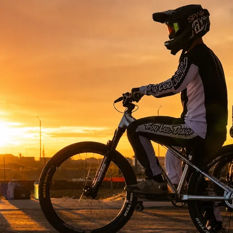 Sunset pump track session
